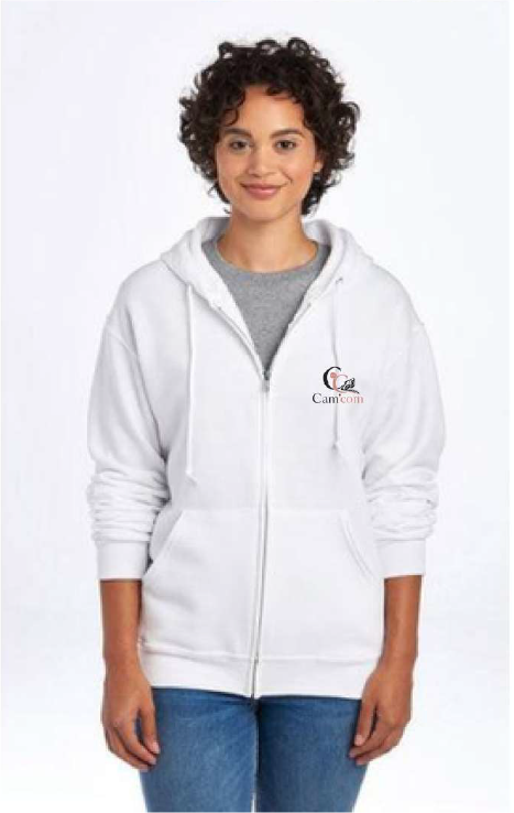 Sweat à capuche zippé femme — face