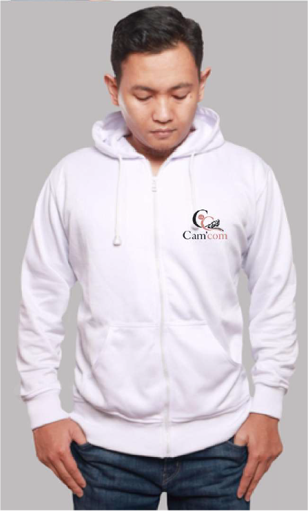 Sweat à capuche zippé homme — face