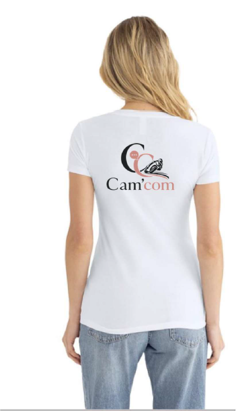 T-shirt col V femme — dos